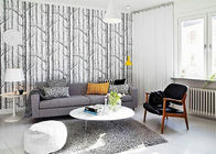 Vantage Birch Tree Modern Removable Wallpaper / Wallpaper for Living Room  0.53*10M