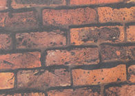 Washable 3D Brick Effect Wallpaper / Exposed Brick Wallpaper With Eco Friendly Vinyl Material