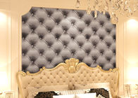 3D Effect European Style Black and White Leather Pattern Wallpaper