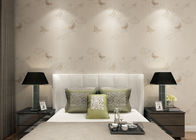 Embossed Rustic Floral and Butterfly Wallpaper Eco - friendly Vinyl Wall Coverings
