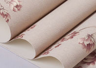 0.53*10M Removable Rustic Style Wallpaper , Embossed Floral Pattern Wallpaper