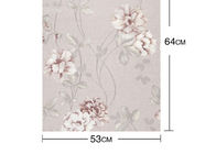 Purple Rustic Floral Patterned Wallpaper For Living Rooms , Home Decorating Wallpaper