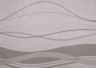Grey Removable Wall Coverings Contemporary Bedroom Wallpaper With Curve Line Pattern