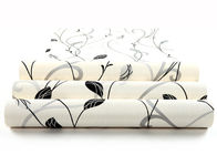 Leaf Pattern Embossed Vinyl Modern Removable Wallpaper Contemporary Wall Coverings