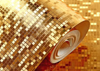 Waterproof Luxury Decor Wallpaper with Gold Foil Material , CE ISO Certificate