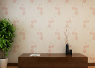 Beige Floral Pattern Country Style Wallpaper / Non Woven Wallcovering Waterproof