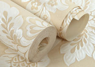 Washable Interiors Europe Wallpaper Embossed , Contemporary Floral Wallpaper