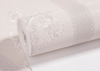Removable embossed PVC European Style Wallpaper With Leaf Pattern