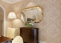 Classic Style 3D wallpaper for Home Wall / Vinyl Golden Damask Pattern Wallpaper