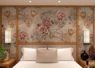 Embossed Small Flower Pattern Wallpaper For Living Rooms , Vintage Flowered Wallpaper