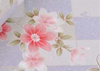 Removable Large Floral Print Wallpaper / Country Flower Wallpaper Washable ,0.53*10m/ roll