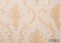 0.53*10M Living Room PVC Removable Wall Coverings With Red And Gold Color , ISO SGS