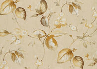 Low Flammability Floral Deep Embossed PVC Living Room Wallpaper Yellow
