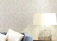 Floral Wet Embossed Non - Woven European Style Wallpaper For Study Room