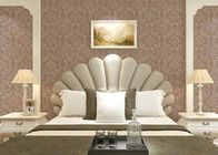 Floral decoration contemporary bedroom wallpaper , Nonwoven modern wallpaper for bedroom