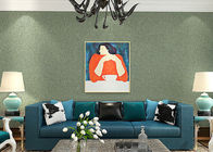 Lounge room Contemporary Wall Coverings , Crack Foaming Silk Solid Color Removable Wallpaper