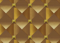 3D Effect Modern Removable wallpaper popular For House Wall , square modern design wallpaper