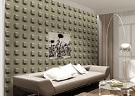 Square Pattern Modern Fashion Style 3d Wallpaper House Decor With Embossed Process