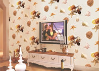 Eco-Friendly Mediterranean Style Non-Woven Wallpaper With Conch And Starfish Printing