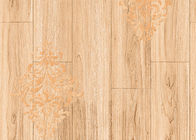Natural Style Modern Removable Wallpaper , Damask Pattern Wood wallpaper With Foam Surface Treatment