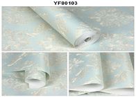 Pasted 0.53*10M Self Adhesive Wallpaper Nonwoven Wallcoverings With Foam Technology