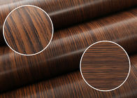 Imitation Walnut Color PVC Material Self Adhesive Wallpaper With 0.45*10M Size