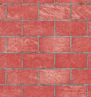 3D Brick Printing Natural Style Modern Removable Wallpaper , 0.53*10M PVC Material