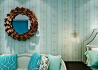 0.53*10M Soundproof Country Style Wallpaper For Home Decoration , Flower Wall Covering