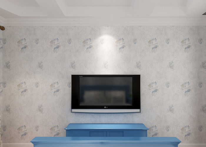 Indoor Removable Living Room Wallpaper For Sofa Backdrop / TV Background , 0.53*10m/ roll