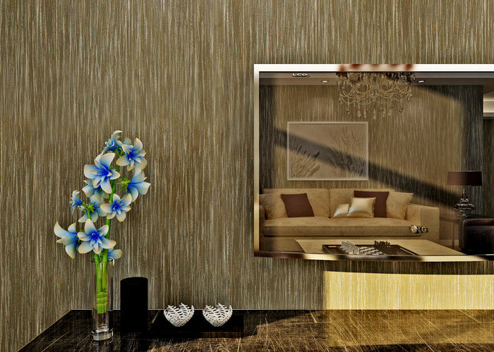 Coffee Durable Modern Wallpaper For Bedrooms , Hotel Modern Wall Covering