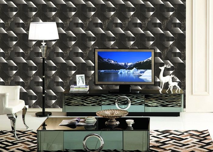 Mould - Proof Removable home decoration wallpaper With Geometric Pattern