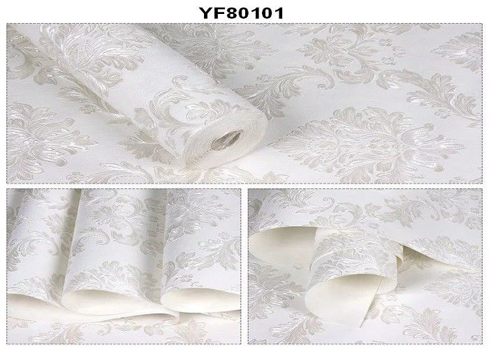 Pasted 0.53*10M Self Adhesive Wallpaper Nonwoven Wallcoverings With Foam Technology