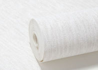 0.53*10M Simple White Washable Vinyl Wallpaper , Fashion Wallpaper for Bbedrooms