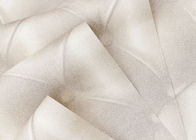 Creamy White Leather Wallpaper , Removable Modern Vinyl Wallpaper PVC