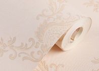Classical Damask European Style Wallpaper Washable for Household , Beige color