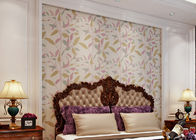 Leaf Printing Modern Removable Non Woven Wallpaper Waterproof Vinyl Wall Covering