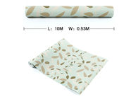 Green Leaf Pattern Contemporary Wall Coverings Soundproof For Children Study Room
