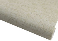 Washable 3D Home Wallpaper / Creamy White English Letter Wallpaper , SGS Listed