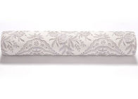 Embossed Living Room 3D Home Wallpaper with Symmetrical Floral Pattern , CSA approved